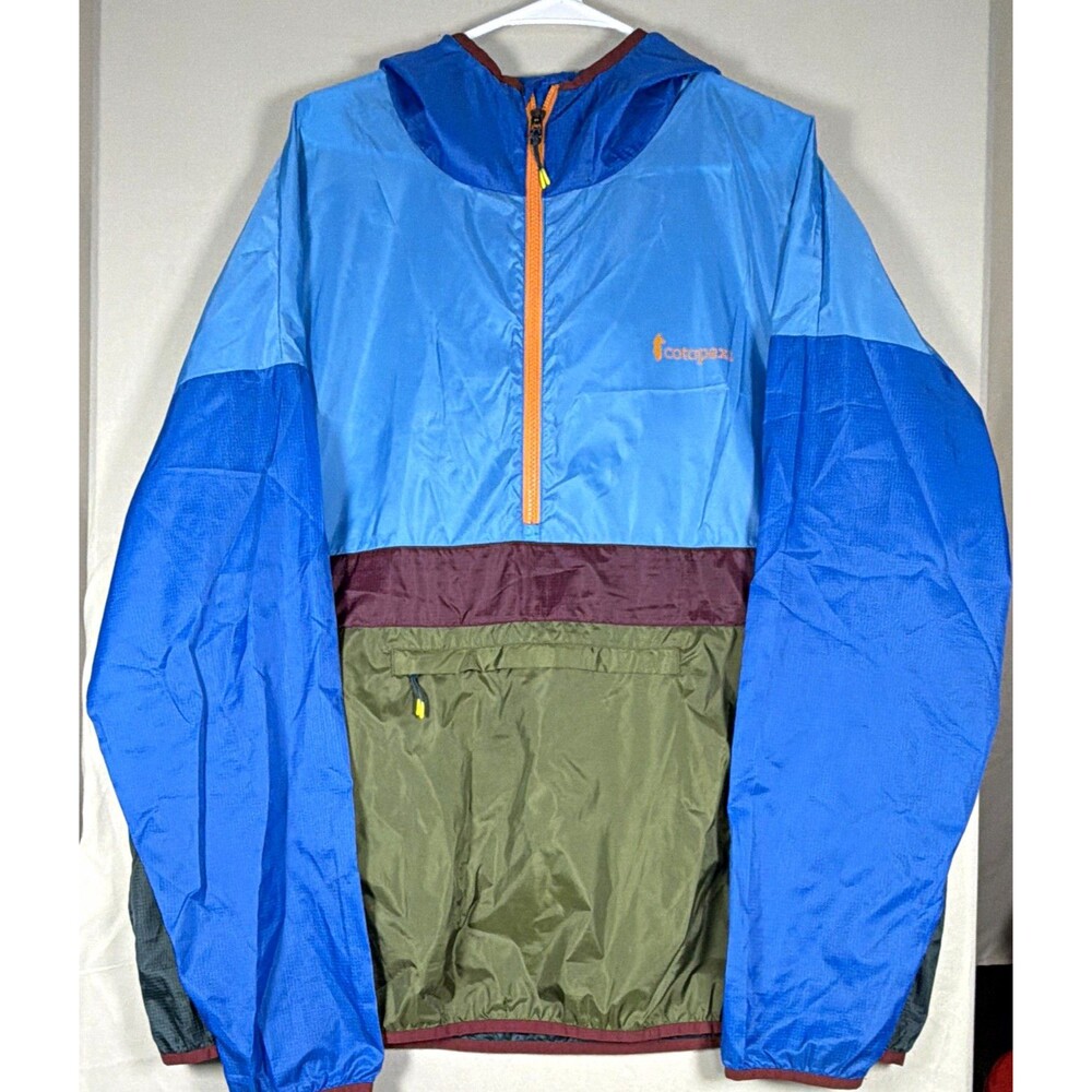 Cotopaxi Teca Half-Zip Windbreaker Men's XXL Blue Colorblock Packable